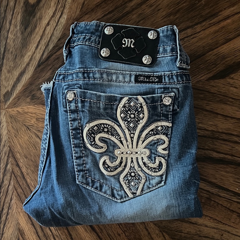 Miss Me Women's Denim Jeans with Embellished Pocket